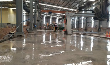 Mài bóng sàn bê tông nhà xưởng tại Quảng Trị - 0819669352