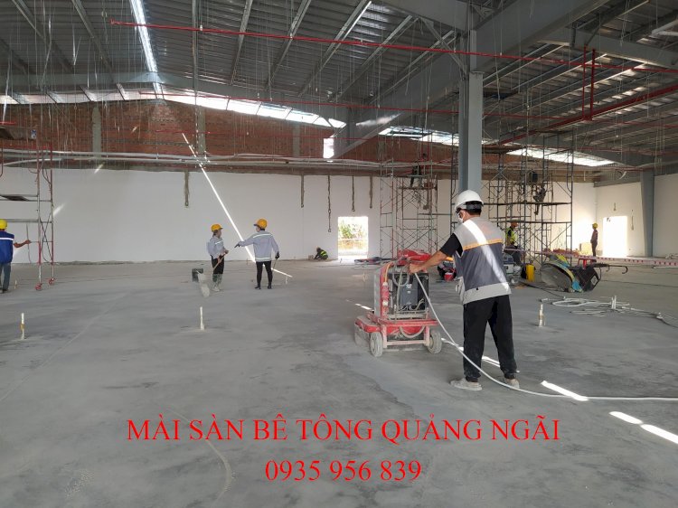 Mài đánh bóng sàn bê tông Quảng Ngãi